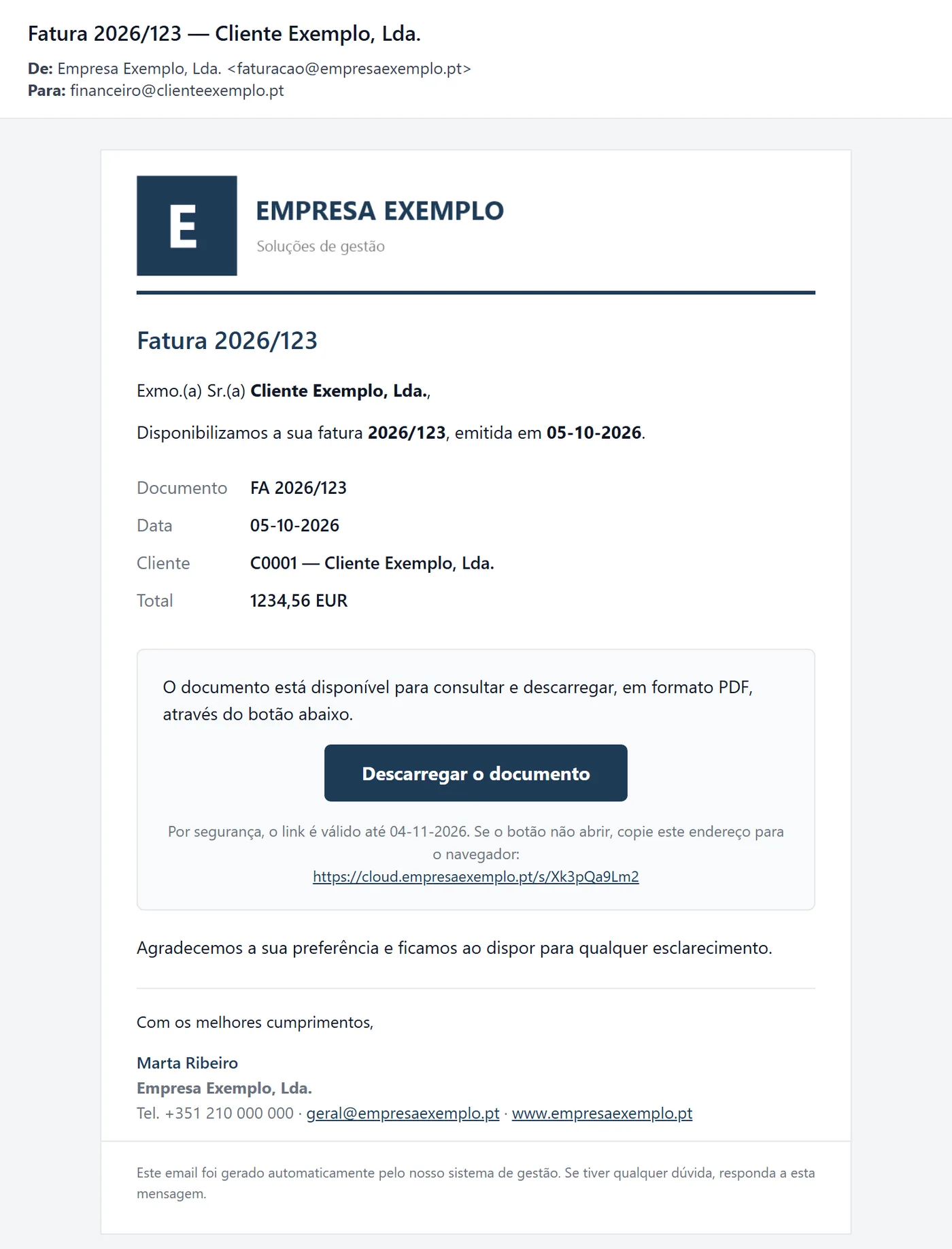 INFORXXI Mail Sender